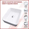Above Counter Bathroom Vanity Ceramic Basin – Square