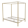 Arrow 4 Four Poster Bed Frame – QUEEN, Gold