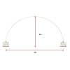 3x4m Full Set Balloon Arch Column Kit Floor Base Stand For Wedding & Party