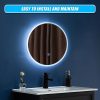 LED Wall Mirror Bathroom Mirrors Light Decor Round – 70 cm