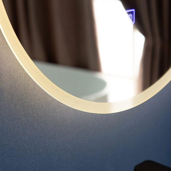 LED Wall Mirror Bathroom Mirrors Light Decor Round – 70 cm
