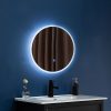 LED Wall Mirror Bathroom Mirrors Light Decor Round – 70 cm