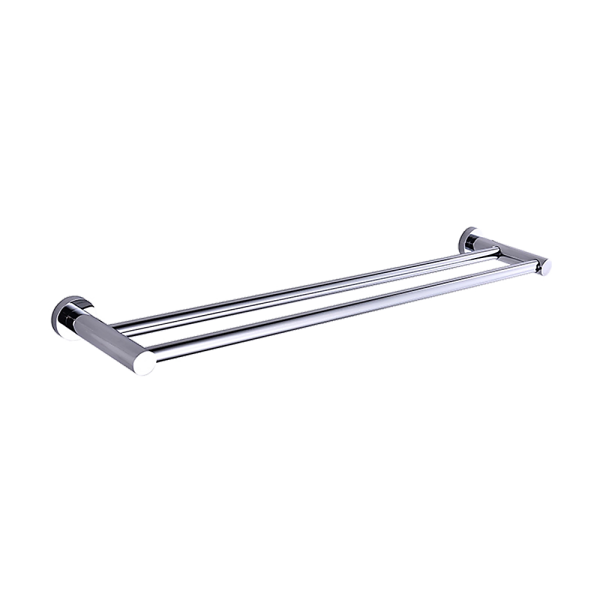 Classic Chrome Towel Bar Rail Bathroom – Double