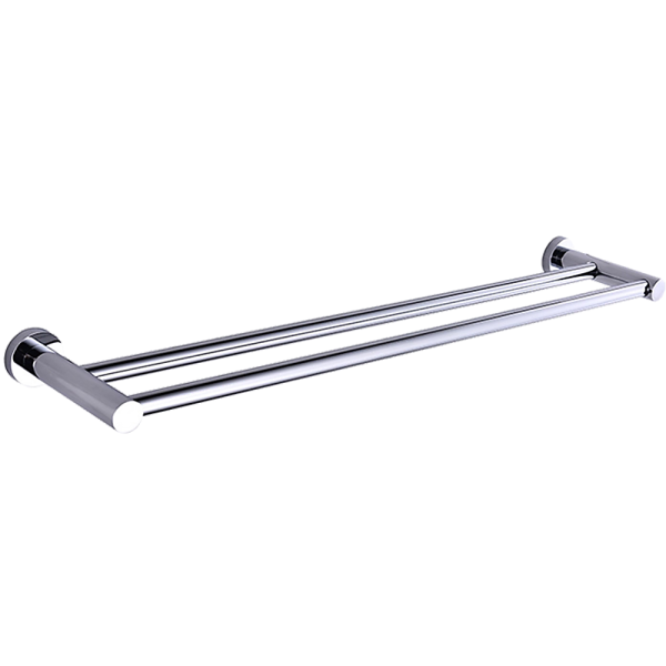 Classic Chrome Towel Bar Rail Bathroom – Double