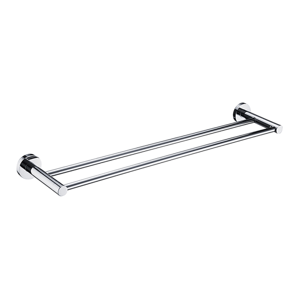 Classic Chrome Towel Bar Rail Bathroom – Double