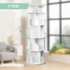 360-degree Rotating 4 Tier Display Shelf Bookcase Organiser