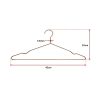 Adult 16.5″ Rose Gold Shiny Metal Wire Coat Suit Top Clothes Hangers (60pc per set)