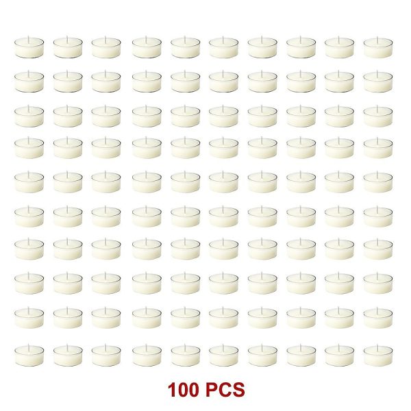 Bulk Buy Unscented SOY WAX Tealights, Soy Wax Tealight Candles – (100pc per set)