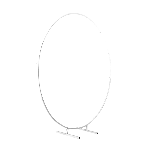2M Wedding Hoop Round Circle Arch Backdrop Flower Display Stand Frame Background. – White
