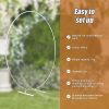 2M Wedding Hoop Round Circle Arch Backdrop Flower Display Stand Frame Background. – White