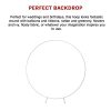 2M Wedding Hoop Round Circle Arch Backdrop Flower Display Stand Frame Background. – White