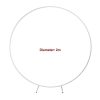 2M Wedding Hoop Round Circle Arch Backdrop Flower Display Stand Frame Background. – White