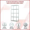 5 Tier Silver Metal Storage Rack Shelving Wire Shelf