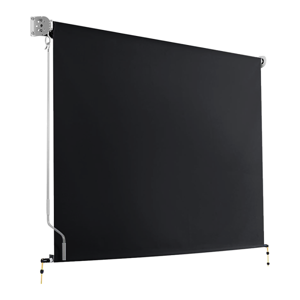 Retractable Straight Drop Roll Down Awning Garden Patio Screen 3.0X2.5M