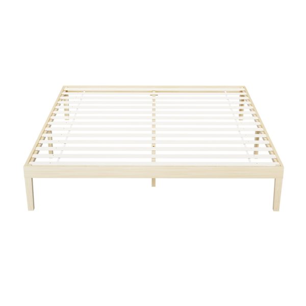 Bed Frame King Size Wooden Base Mattress Platform Timber Pine BRUNO