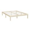 Bed Frame Queen Size Wooden Base Mattress Platform Timber Pine BRUNO