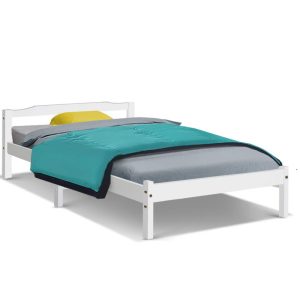 Arrow Bed Frame Full Wooden Mattress Base Timber Platform – SINGLE