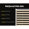 Waroonee Bed Frame Wooden Bed Base Pine Timber Mattress Foundation – SINGLE, White
