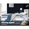 Ampthill Wooden Bed Frame PONY Timber Mattress Base Bedroom Kids – DOUBLE