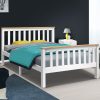 Ampthill Wooden Bed Frame PONY Timber Mattress Base Bedroom Kids – DOUBLE