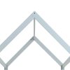 Alexandria Wooden Bed Frame House Shape Pine Timber Base Single Size Platform – Grey