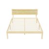 Bed Frame Double Size Wooden Base Mattress Platform Timber Pine YUMI