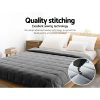 Weighted Blanket Heavy Gravity Blankets Adult Deep Sleep Ralax Washable – Grey, 7 KG
