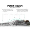 Weighted Blanket Heavy Gravity Blankets Adult Deep Sleep Ralax Washable – Light Grey, 7 KG