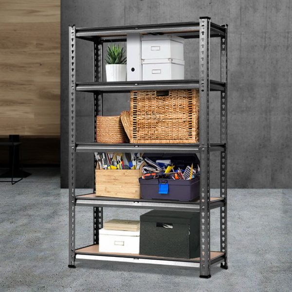 1.5M Garage Shelving Warehouse Rack Pallet Racking Storage Shelf Charcoal