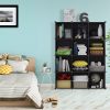 4 Tier 12-Cube Black Portable Wardrobe Divide-Grid Modular Storage Organiser Foldable Closet