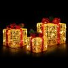 Christmas Lights Gift Box Set 3 PCS Set 48 LED Decorations