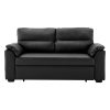 DuPont Faux Leather Sofa Bed Couch Lounge – Black