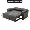 DuPont Faux Leather Sofa Bed Couch Lounge – Black